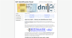 Desktop Screenshot of nif.com.es